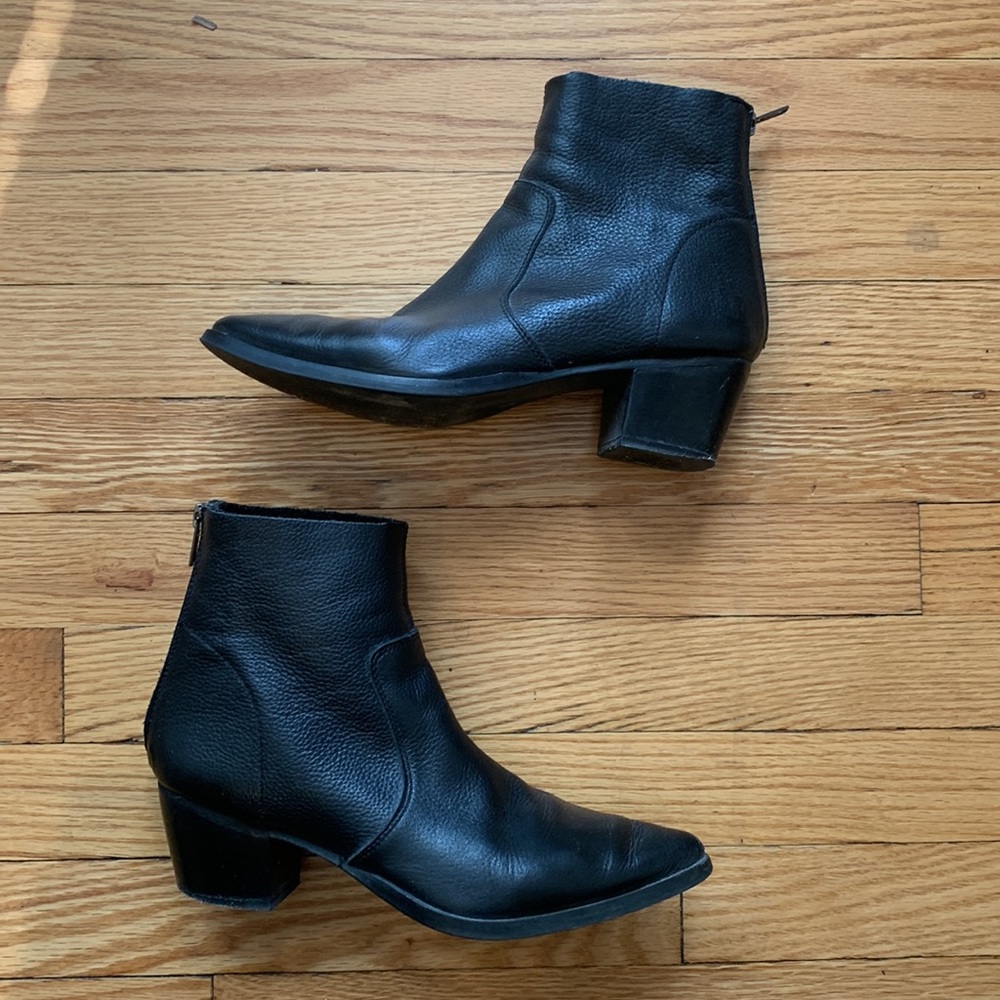 Diba Stack Heel Boot. 2 1/4” heel.